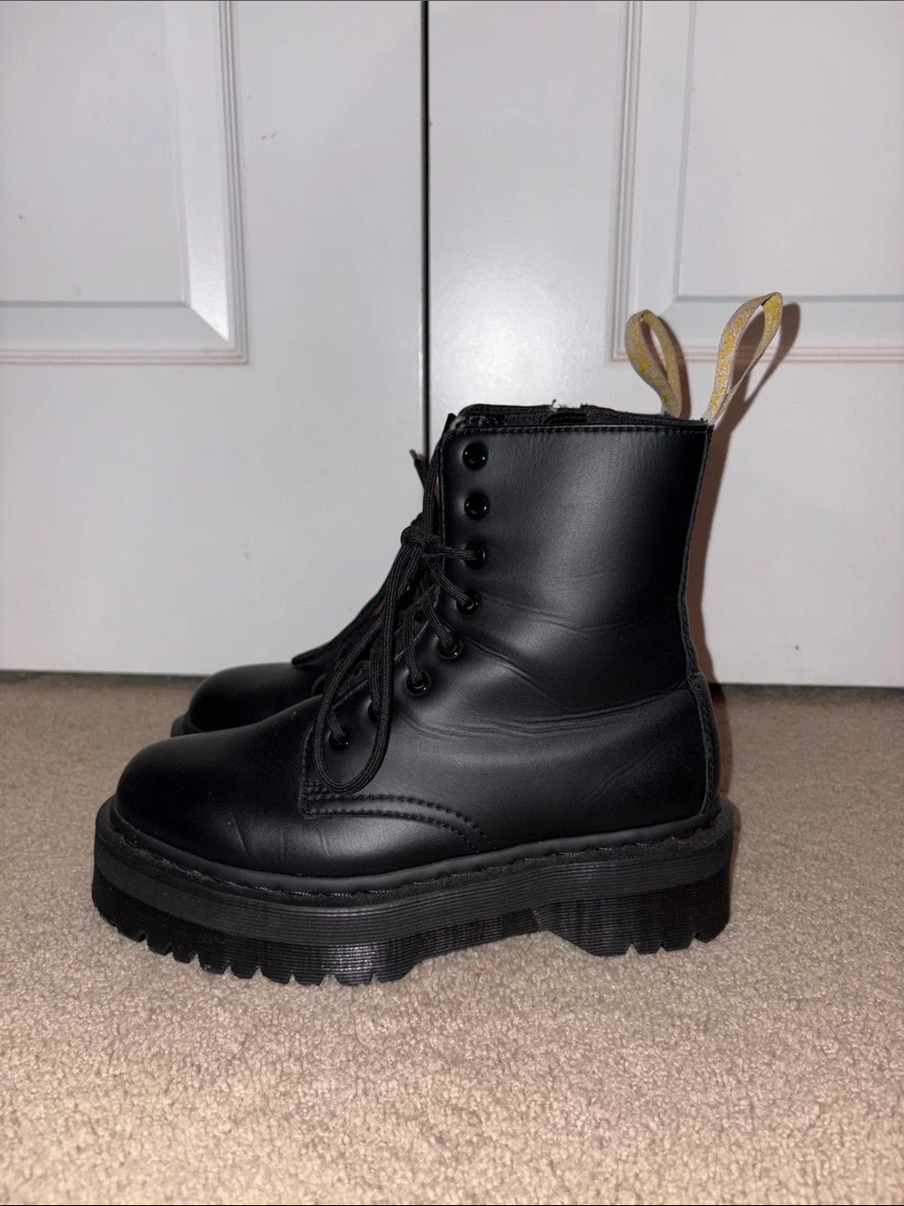 Vegan Leather Platform Doc Martens